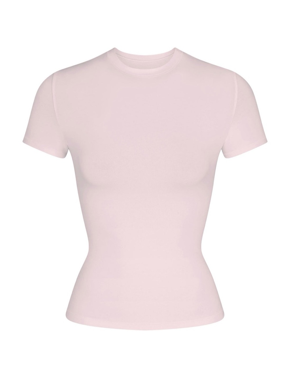 SKIMS Short Sleeve Cotton Jersey Tee in Light Pink